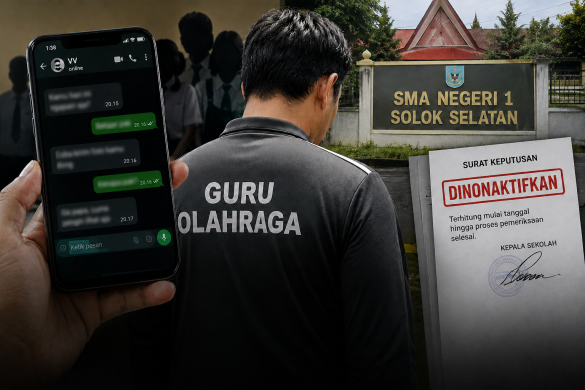 Diduga Kirim Pesan Janggal Pada Siswa, Guru Olahraga SMAN 1 Solsel Dinonaktifkan