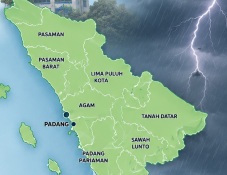 Cuaca Sumbar Belum Bersahabat, BMKG Keluarkan Peringatan Hujan Petir