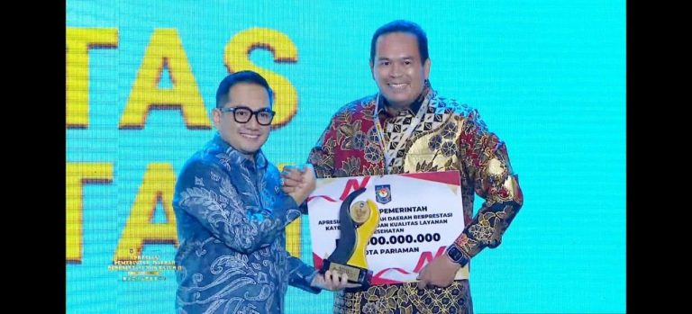 Ungguli Padang Panjang dan Pangkal Pinang, Pariaman Raih Terbaik I Layanan Kesehatan