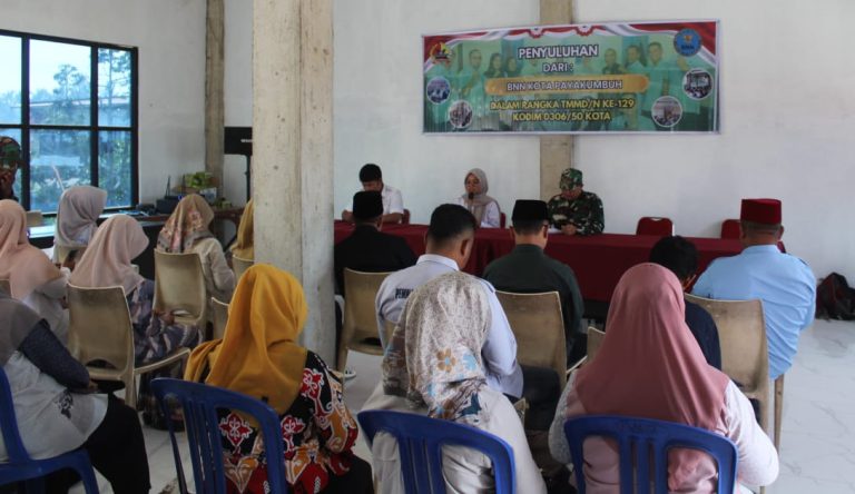 Satgas TMMD dan BNNK Payakumbuh Gelar Penyuluhan Bahaya Narkoba